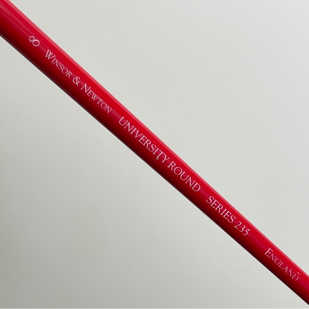 Winsor & Newton University Series Long-Handle Paint Brush 235, Size 8 - Picture 4 of 10